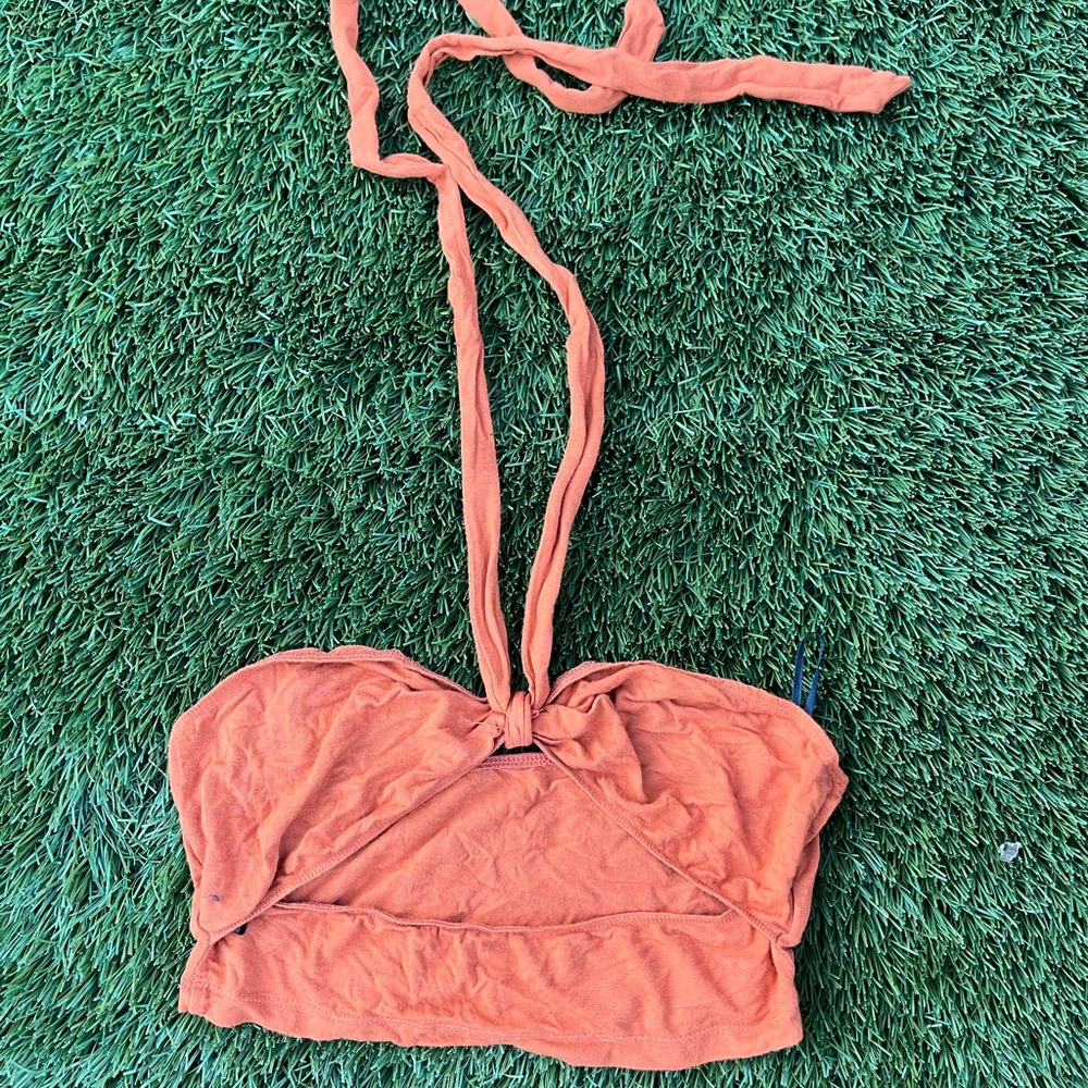 SHEIN halter tie top
